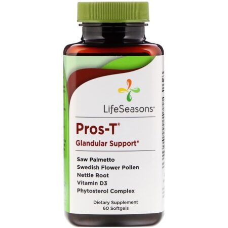 LifeSeasons, Pros-T Suporte Glandular, 60 Cápsulas Gelatinosas