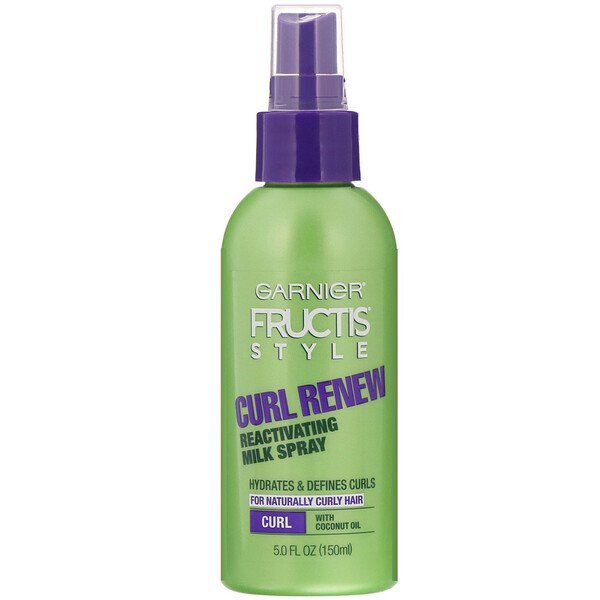 Garnier, Fructis Style, Renovador de Cachos, Spray de Leite Reativador, 150 ml (5 fl oz)