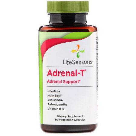 LifeSeasons, Adrenal-T, Suporte Adrenal, 60 Cápsulas Vegetarianas