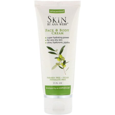 Skin By Ann Webb, Creme para o Rosto e Corpo, 2 fl oz (59 ml)