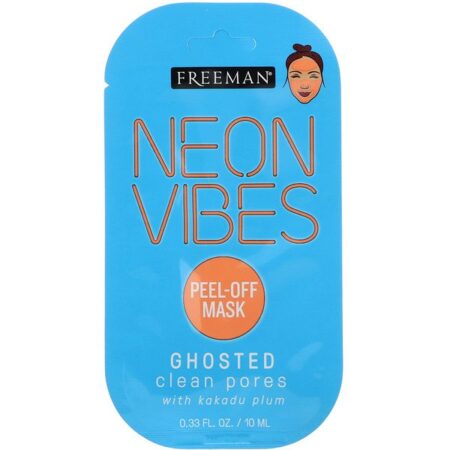 Freeman Beauty, Neon Vibes, Ghosted, máscara para limpeza de poros Peel-Off, 10 ml (0.33 fl oz)