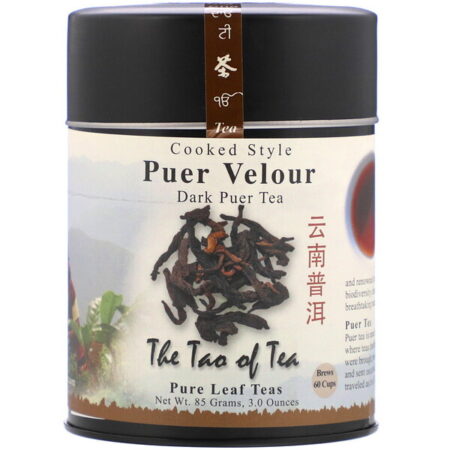 The Tao of Tea, Cooked Style Puer Velour, Dark Puer Tea, 3 oz (85 g)