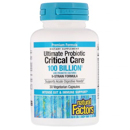 Natural Factors, Ultimate Probiotic, Critical Care, 100 Billion CFU, 30 Vegetarian Capsules - Image 3