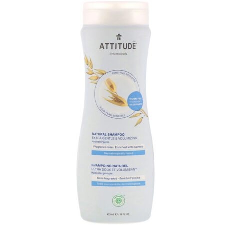 ATTITUDE, Shampoo Natural, Mais Suavidade e Volumizante, Sem Fragrância, 16 fl oz (473 ml)