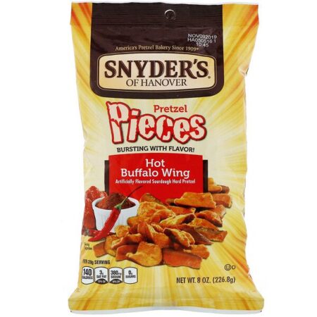 Snyder's, Pedaços de Pretzel, Buffalo Wing Picante, 8 oz (226,8 g)