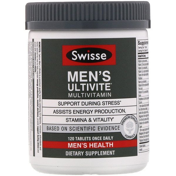 Swisse, Ultivite Multivitamínico para Homens, 120 Comprimidos