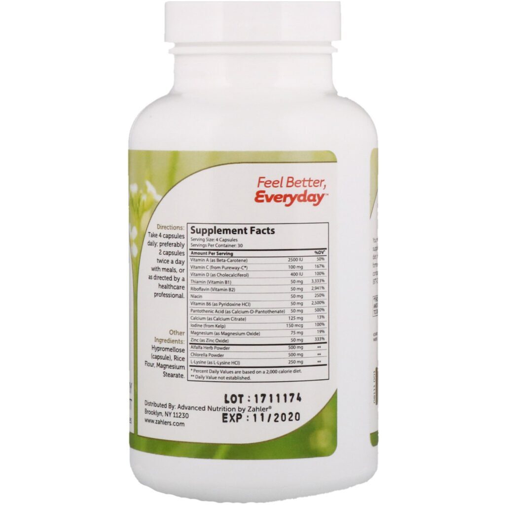 Zahler, Height Factor, Healthy Growth Support, 120 Capsules - Imagem 2