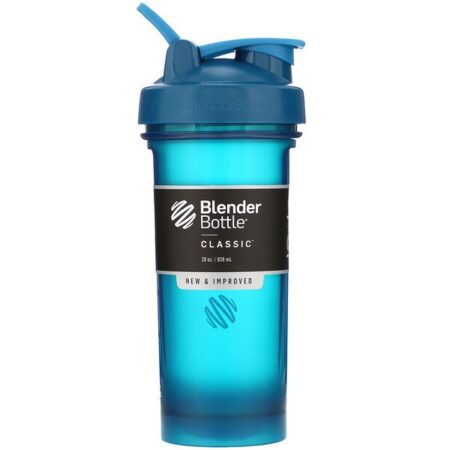 Blender Bottle, Classic With Loop, Ocean Blue, 28 oz (828 ml)