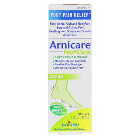 Boiron, Arnicare Foot Care Cream, Unscented, 4.2 oz (120 g)