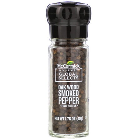 McCormick Gourmet Global Selects, Oak Wood Smoked Pepper From Vietnam, 1.76 oz (49 g)