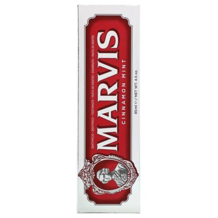 Marvis, Fluoride Toothpaste, Cinnamon Mint, 4.5 oz (85 ml) - Imagem 2