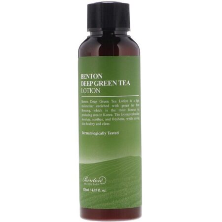 Benton, Loção Profunda de Chá Verde, 4,05 fl oz (120 ml)