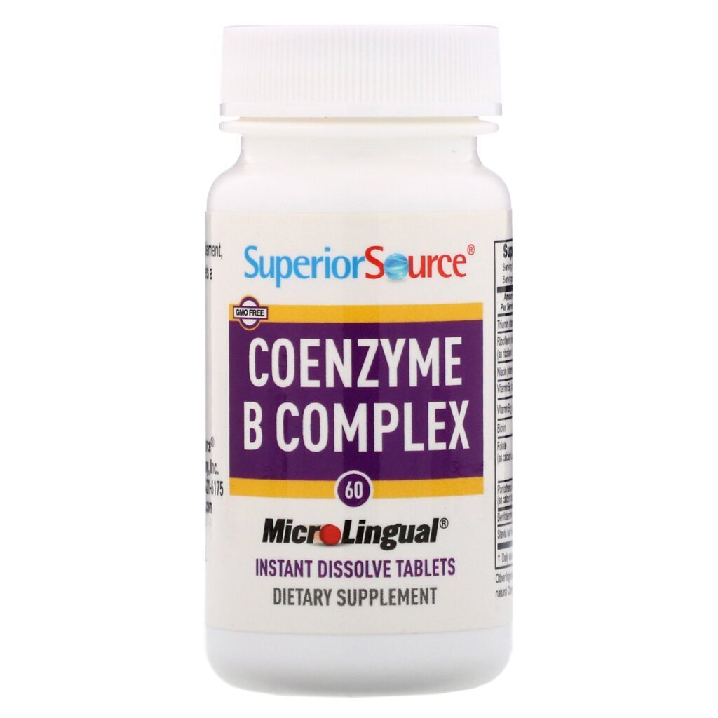 Superior Source, Coenzima do Complexo B, 60 Comprimidos de Dissolução Instantânea - Imagem 3