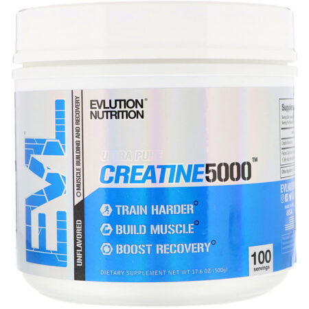 EVLution Nutrition, CREATINE5000, Unflavored, 17.6 oz (500 g)