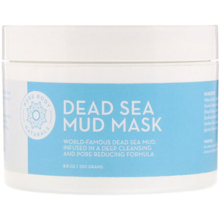 Pure Body Naturals, Máscara de lama do Mar Morto, 8,8 oz (250 g)