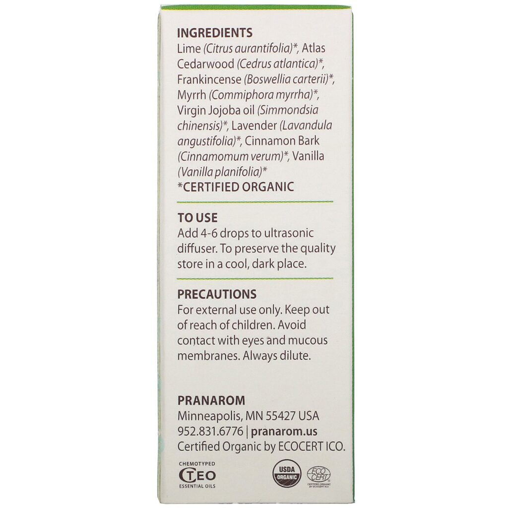 Pranarom, Essential Oil, Diffusion Blend, Tranquility, .17 fl oz (5 ml) - Imagem 3