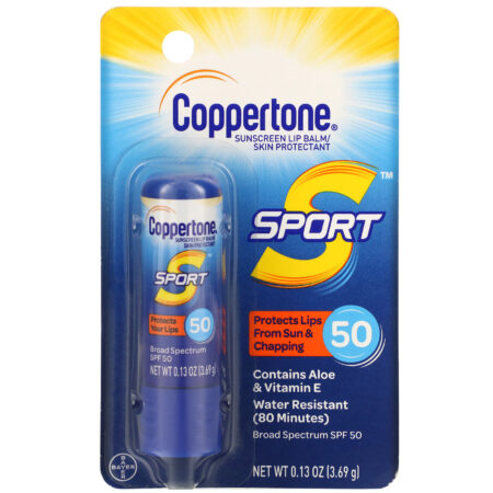 Coppertone, Sport, Sunscreen Lip Balm, SPF 50, 0.13 oz (3.69 g) - Image 2