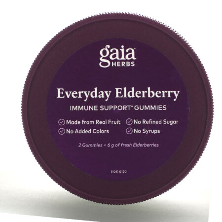 Gaia Herbs, Everyday Elderberry Immune Support Gummies, 80 Vegan Gummies - Image 3