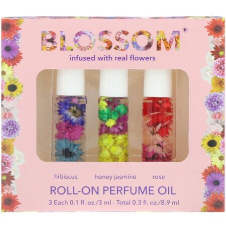 Blossom, Conjunto Roll-on de Óleo Perfumado, 3 Unidades, 0,1 fl oz (3 ml) Cada - Image 2