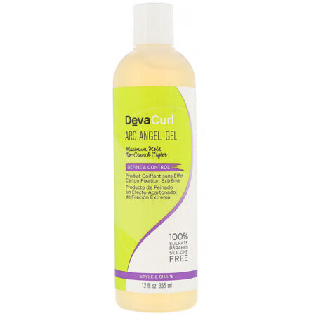 DevaCurl, Gel Arc Angel, Máxima fixação, No-Crunch Styler, Definição e controle, 355 ml