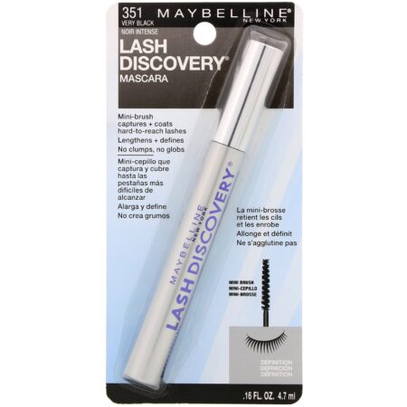 Maybelline, Máscara Lash Discovery, Very Black, 4,7 ml - Image 2