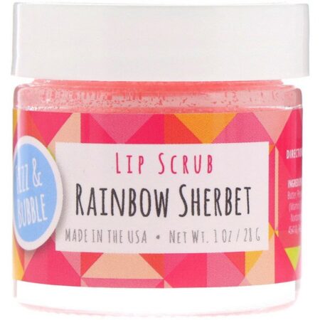 Fizz & Bubble, Esfoliante labial, Rainbow sherbet, 1 oz (28 g)