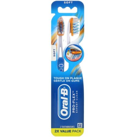 Oral-B, Pro-Flex, Toothbrush, Soft, 2 Toothbrushes - Imagem 2