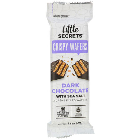 Little Secrets, Dark Chocolate Crispy Wafer, Sea Salt, 1.4 oz (40 g)