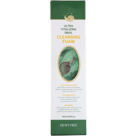 Dewytree, Espuma de Limpeza Ultravitalizante Snail, 3,38 fl oz (100 ml) - Image 2