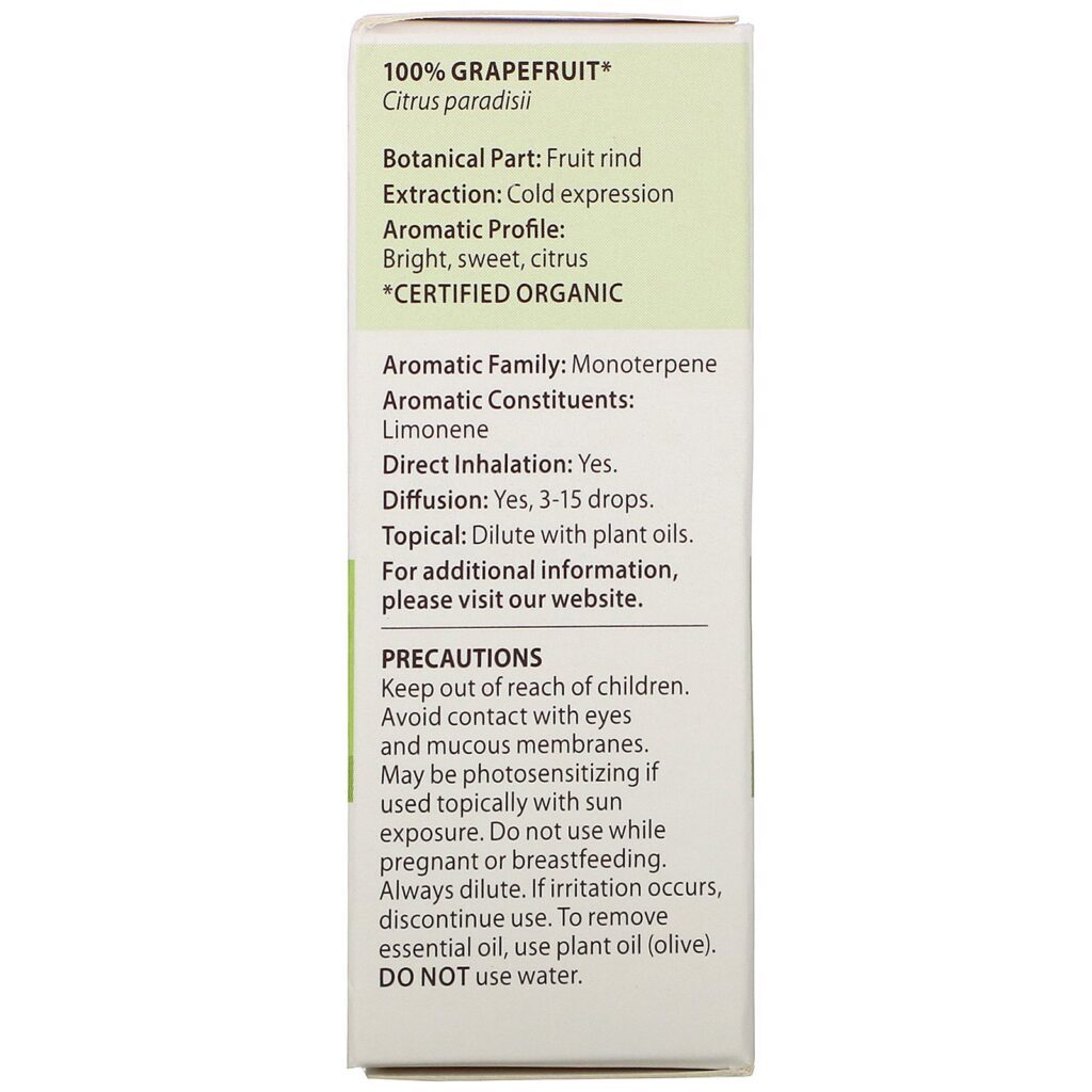 Pranarom, Essential Oil, Grapefruit, .17 fl oz (5 ml) - Imagem 3