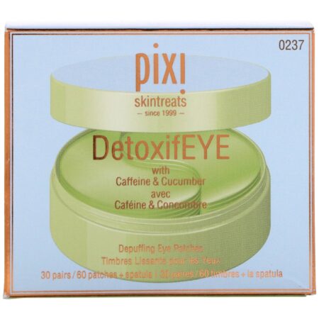 Pixi Beauty, Skintreats, DetoxifEye, Depuffing Eye Patches, 30 Pairs + Spatula - Image 2