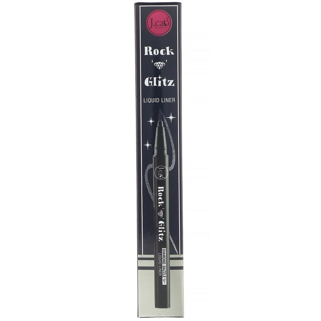 J.Cat Beauty, Rock n Glitz, delineador líquido Diamond Dazzle, RG107 Pop platina, 0,85 g - Imagem 2
