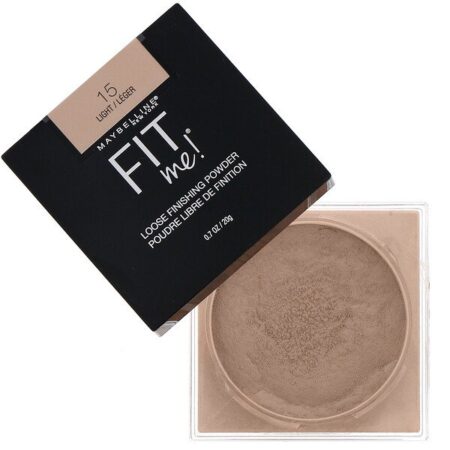 Maybelline, Fit Me, pó solto para finalização, 15 Light, 20 g