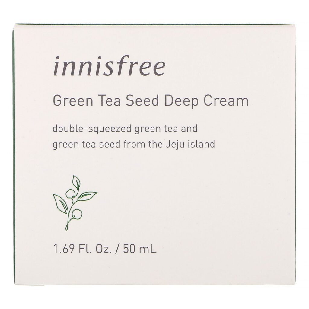 Innisfree, Creme de Semente de Chá Verde para Tratamento Profundo, 1,69 fl oz (50 ml) - Imagem 2