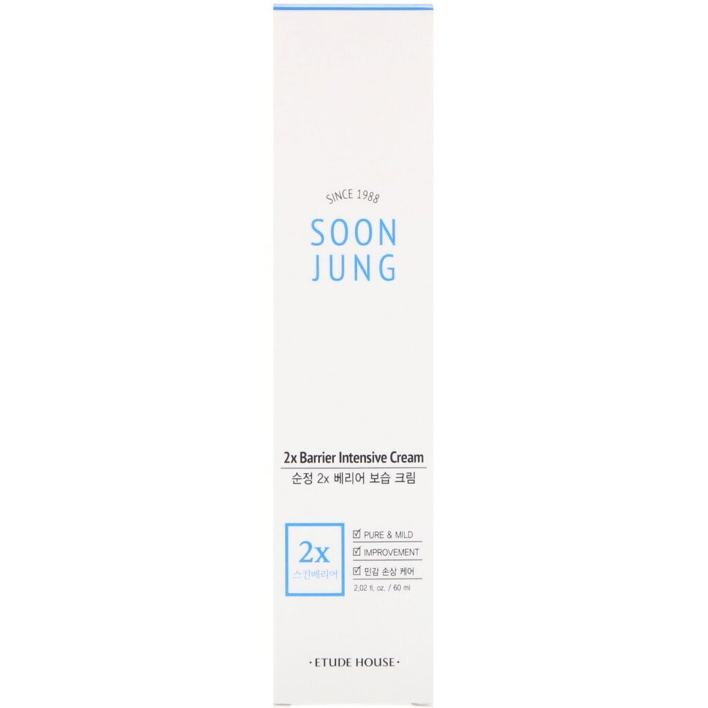 Etude House, Soon Jung, Creme com Barreira Intensiva 2x, 60 ml (2,02 fl oz) - Imagem 2