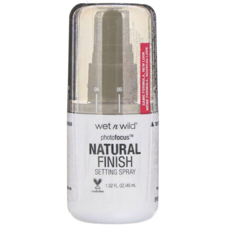 Wet n Wild, Spray finalizador PhotoFocus acabamento natural, Seal the Deal, 1,52 fl oz (45 ml)