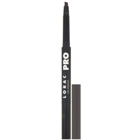 Lorac, Lápis de sobrancelhas Pro Precision, Dark Cool Brown, 0,16 g