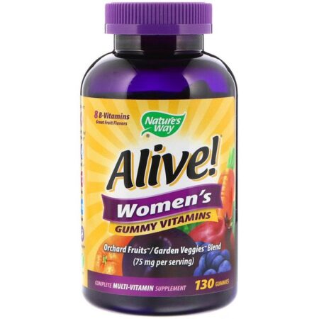 Nature's Way, Alive! Vitaminas em Gomas para Mulheres, Excelente Sabor de Frutas, 130 Gomas