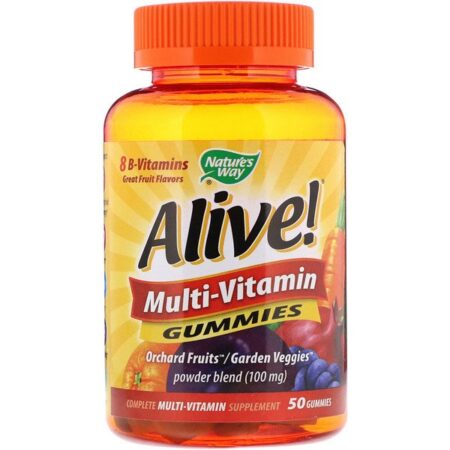 Nature's Way, Alive! Multivitamínico em Gomas, Excelente Sabor de Frutas, 50 Gomas