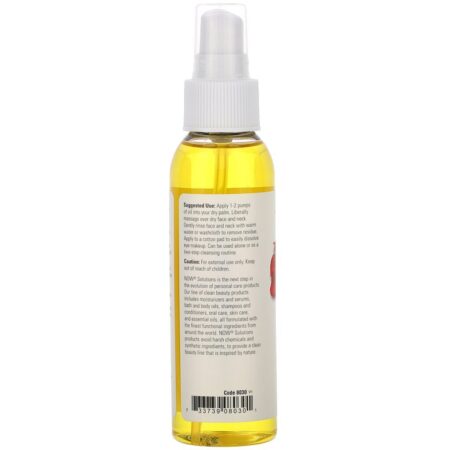 Now Foods, Solutions, Soothing Rose Facial Cleansing Oil, 4 fl oz (118 ml) - Imagem 3