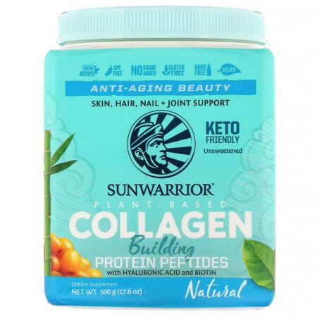 Sunwarrior, Peptídeos Proteicos para Produção de Colágeno, Natural, 500 g (17,6 oz)