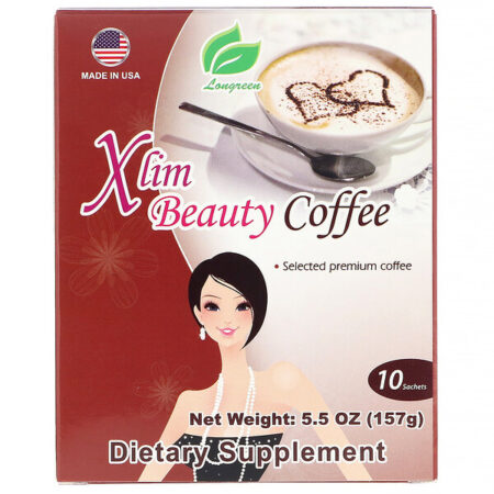 Longreen, Xlim Beauty Coffee, 10 Sachês 157 g (5,5 oz)