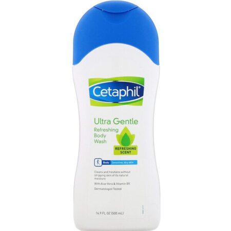 Cetaphil, Ultra suave, sabonete corporal refrescante, Refreshing Scent, 500 ml