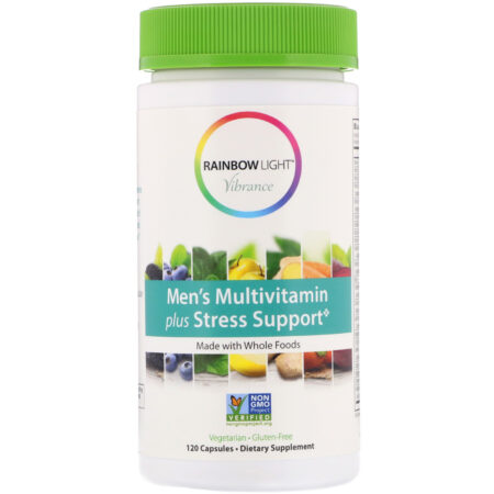 Rainbow Light, Vibrance, Redução do Estresse e Multivitamínico para Homens, 120 Cápsulas - Image 3