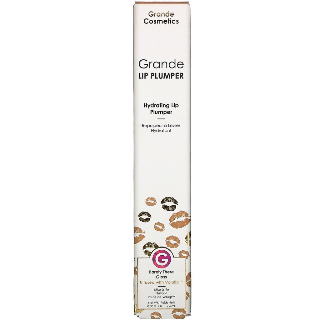 Grande Cosmetics, GrandeLips, Hydrating Lip Plumper, Barely There Gloss, 0.08 fl oz (2.4 ml) - Imagem 2