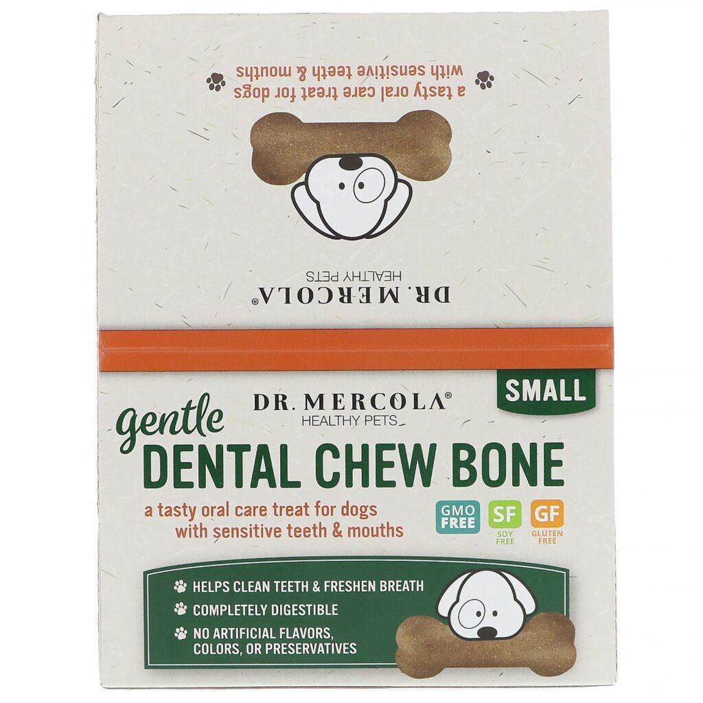 Dr. Mercola, Gentle Dental Chew Bone, Small, For Dogs, 12 Bones, 0.67 oz (19 g) Each - Imagem 2