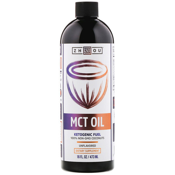 Zhou Nutrition, MCT Oil, Unflovered, 16 fl oz (473 ml)