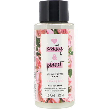 Love Beauty and Planet, Condicionador Blooming Color, Manteiga de murumuru e rosas, 400 ml