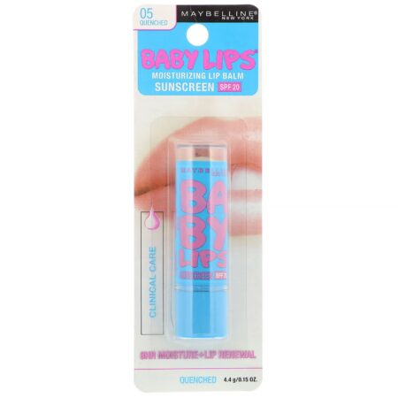 Maybelline, Baby Lips, Protetor Labial Hidratante, FPS 20, 05 Quenched, 4,4 g (0,15 oz) - Image 2