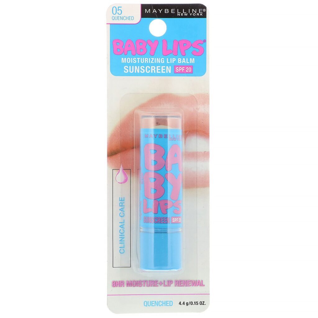 Maybelline, Baby Lips, Protetor Labial Hidratante, FPS 20, 05 Quenched, 4,4 g (0,15 oz) - Imagem 2